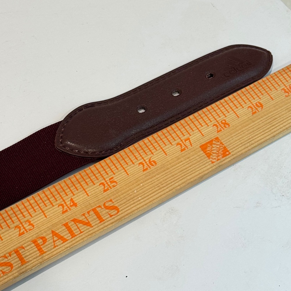 Adidas Baseball Softball Belt Kids Maroon Burgundy Adjustable Elastic Athletic - Picture 7 of 8
